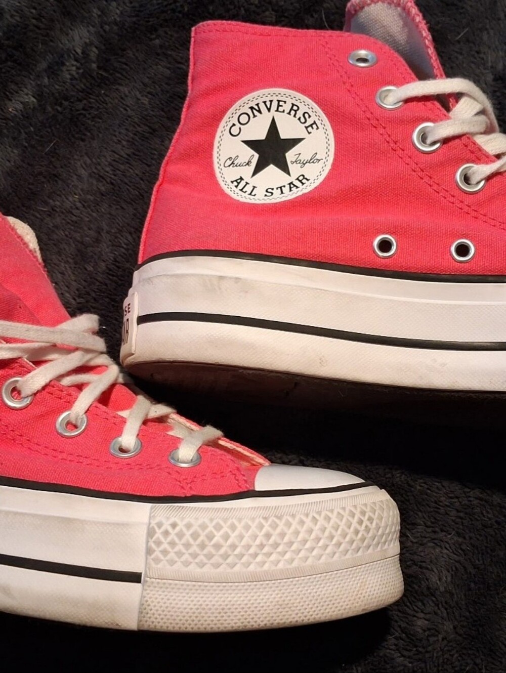 Converse Pink High Top Canvas Sneakers